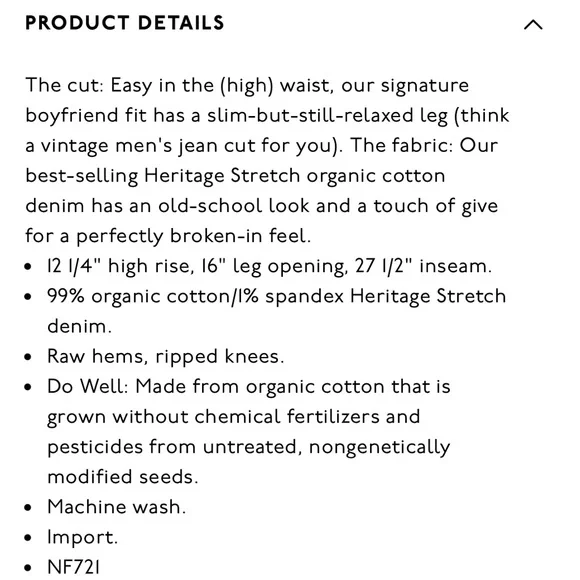 NWT Madewell Plus High Rise Slim Boyjean - Picture 14 of 15